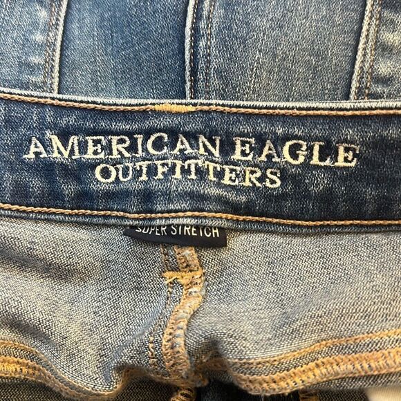 American Eagle Hi Rise Jegging Jeans Womens 10 Super Stretch Legging Denim AE - Picture 8 of 11